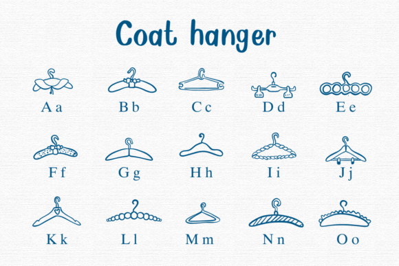 Coat Hanger Font - Preview 1