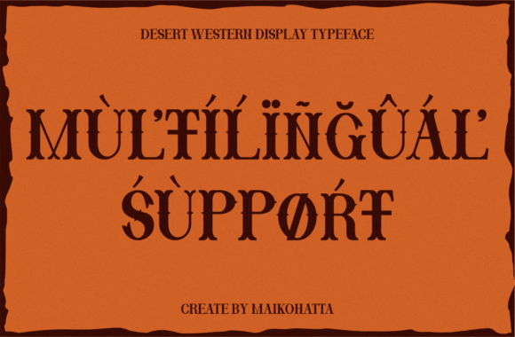 Desert Western Font PNG with transparent background - Preview 4