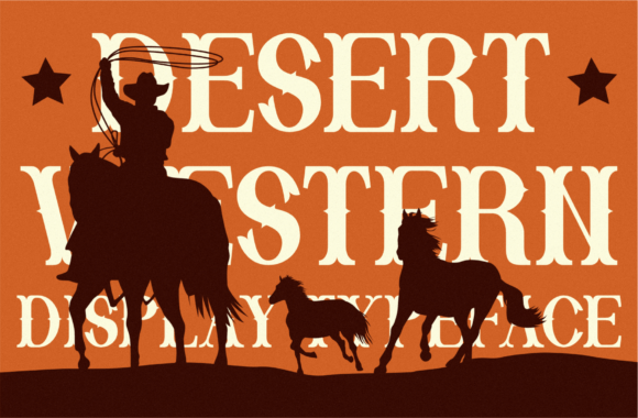 Desert Western Font PNG with transparent background - Preview 5