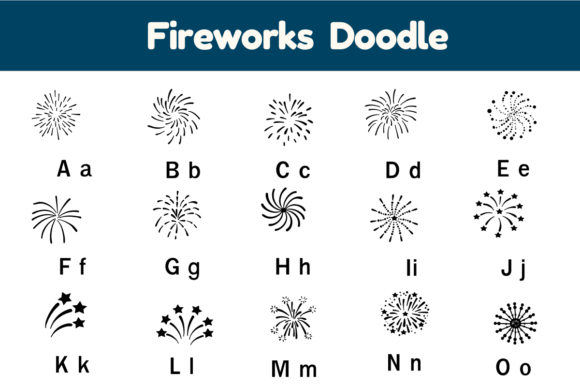 Fireworks Doodle Font - Preview 1