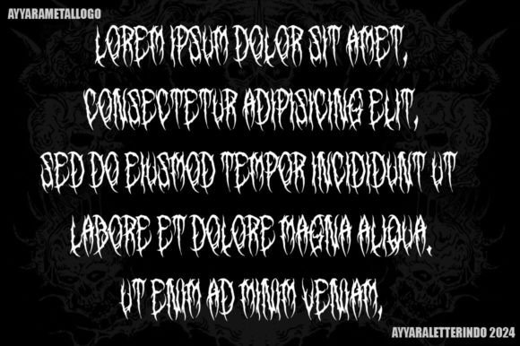 Forest Night Font PNG with transparent background - Preview 2