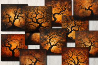 Tree Digital Paper Graphic by craftsmaker · Creative Fabrica