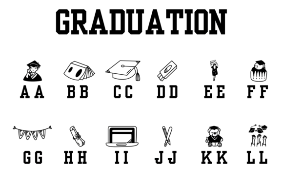 Graduation Font - Preview 1