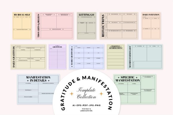 Gratitude & Manifestation Planner Set