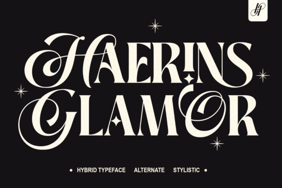 Haerins Glamor Font PNG with transparent background - Preview 5