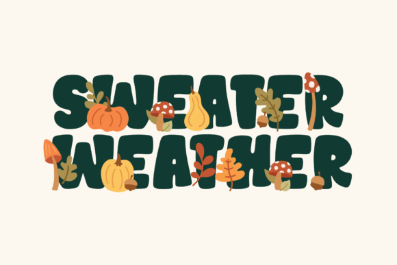 Howdy Pumpkin Font PNG with transparent background - Preview 2