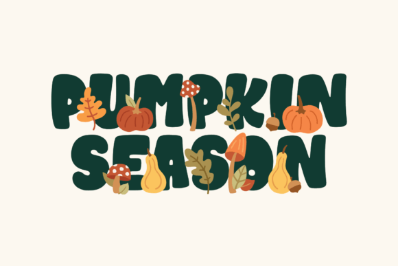 Howdy Pumpkin Font PNG with transparent background - Preview 6