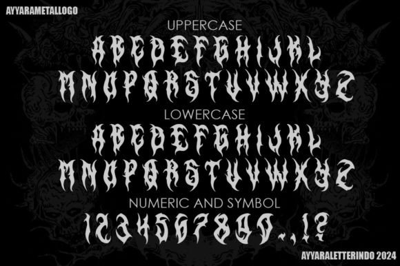 Immolated Font PNG with transparent background - Preview 1