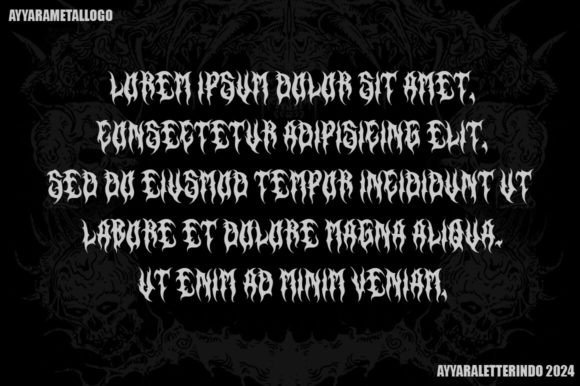 Immolated Font PNG with transparent background - Preview 2