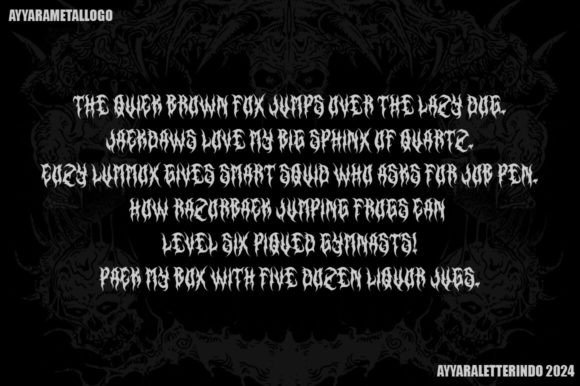 Immolated Font PNG with transparent background - Preview 3