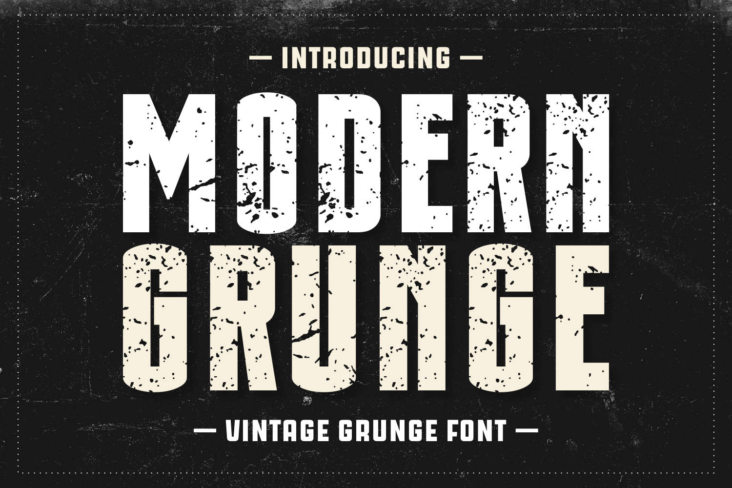 Modern Grunge Font by Jasm (7NTypes) · Creative Fabrica font preview