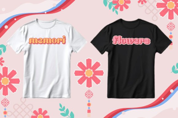 Retro Cutie Font PNG with transparent background - Preview 3