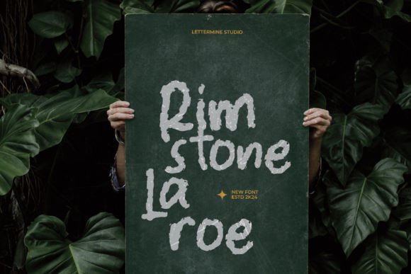 Rimstone Laroe Font PNG with transparent background - Preview 6