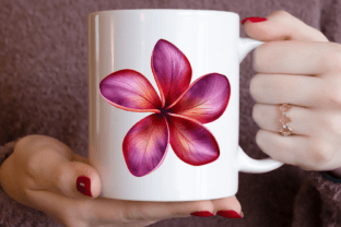 Watercolor Plumeria Flower Clipart Png B Graphic by Regulrcrative ...