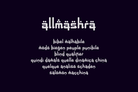 Allmashra Font - Preview 2
