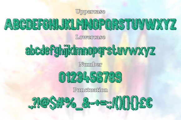 Artsy Alphabet Font - Preview 3
