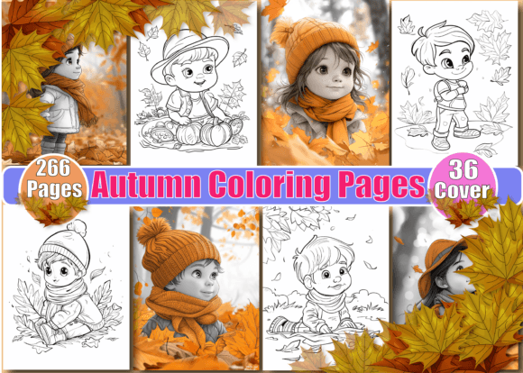 Autumn Coloring Book for Kids
