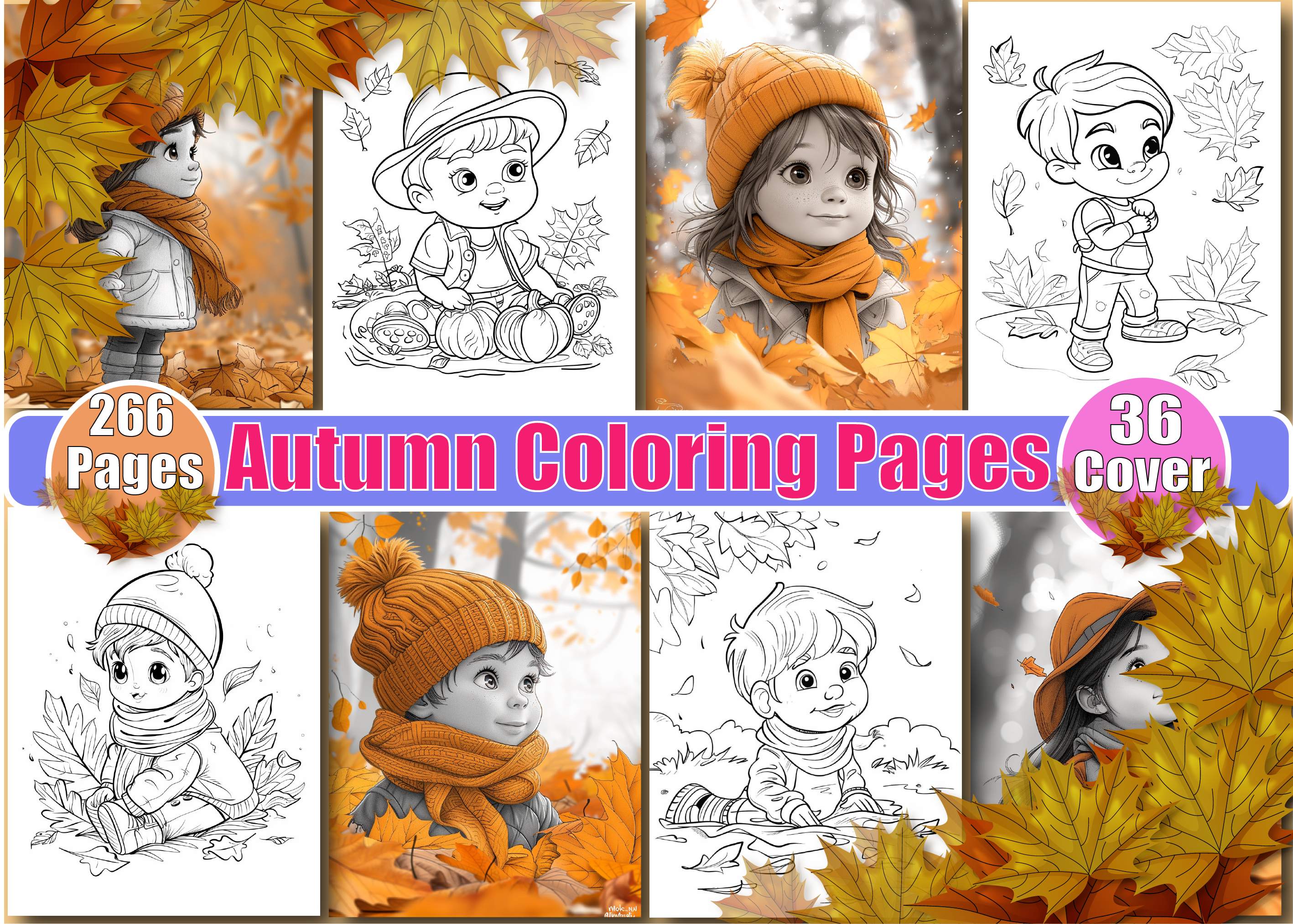Autumn Coloring Book for Kids