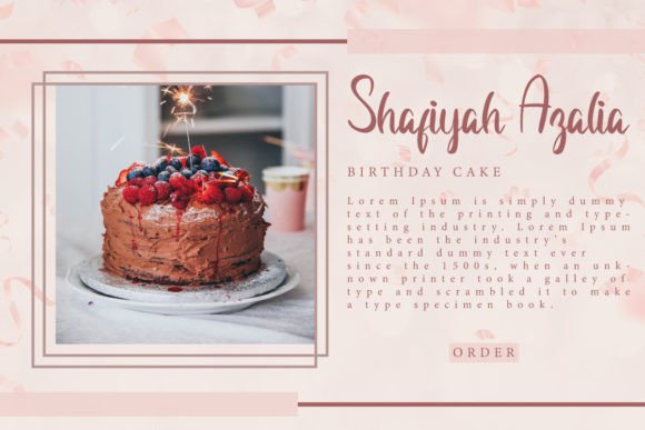 Birthday Present Font - Preview 6