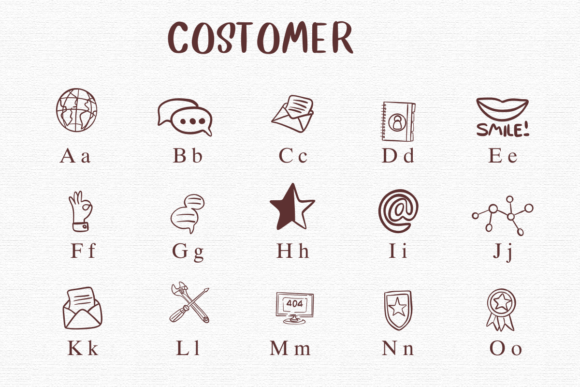 Costomer Font - Preview 1