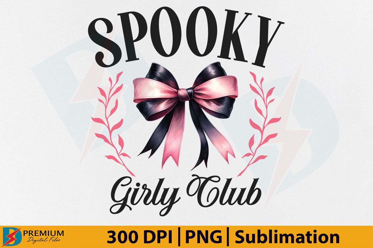 Halloween Coquette Bow Spooky Season PNG Graphic by Premium Digital ...