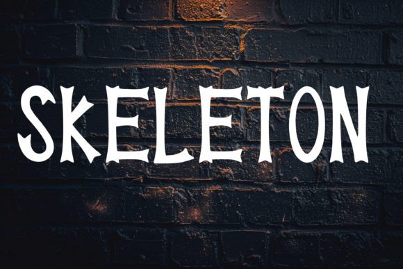 Halloween Skeleton Font - Preview 2