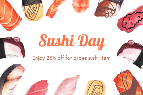 Japanese Food Font PNG with transparent background - Preview 4