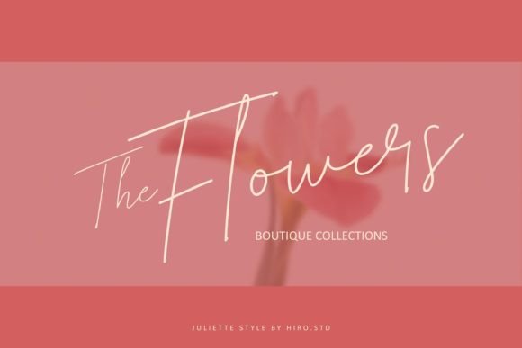 Juliette Style Font PNG with transparent background - Preview 1