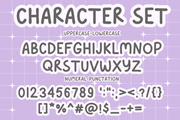 More Pretty Font PNG with transparent background - Preview 5