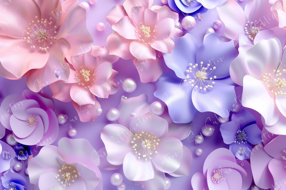 Pastel Floral Bliss Graphic by Sun Sublimation · Creative Fabrica