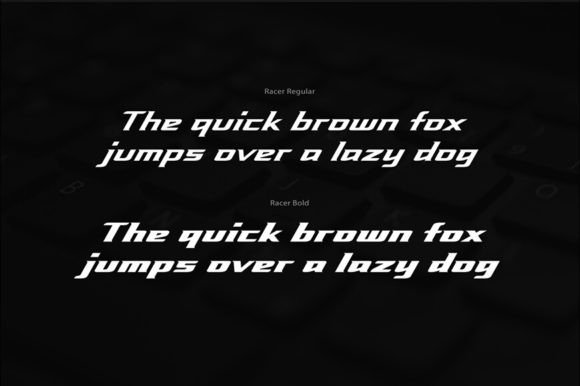 Racer Font PNG with transparent background - Preview 3