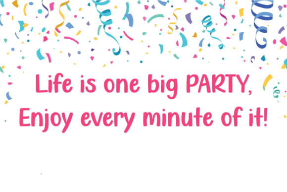 Ready to Party Font PNG with transparent background - Preview 2