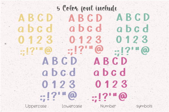 Retro Vintage Font PNG with transparent background - Preview 1