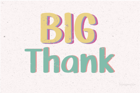 Retro Vintage Font PNG with transparent background - Preview 3