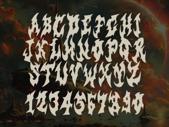 Scracth Font PNG with transparent background - Preview 1
