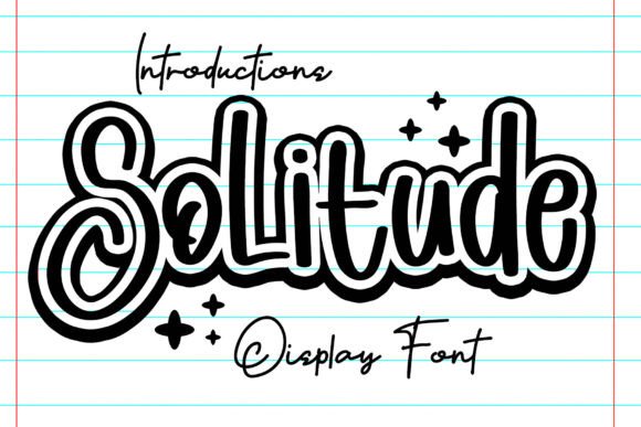 Solitude Display Font By YanStudio