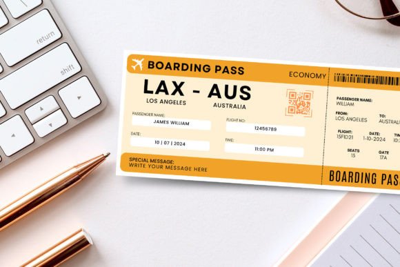 Surprise Australia Trip Boarding Pass