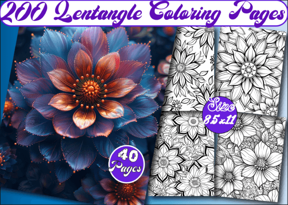 Zentangle Coloring Book for Adults