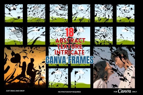 Abstract Texture Intricate Canva Frames