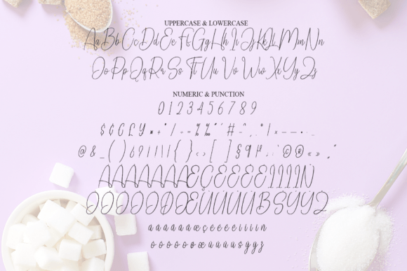 Beauty Sugar Font PNG with transparent background - Preview 6