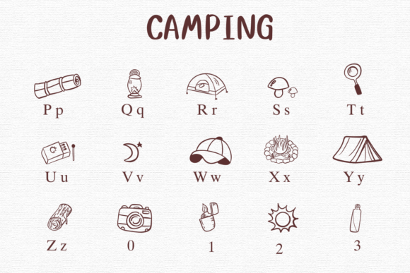 Camping Font - Preview 2