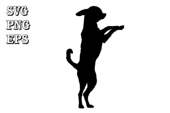 Chihuahua dog silhouette alternate pose SVG for Cricut vinyl decal and shirt HTV
