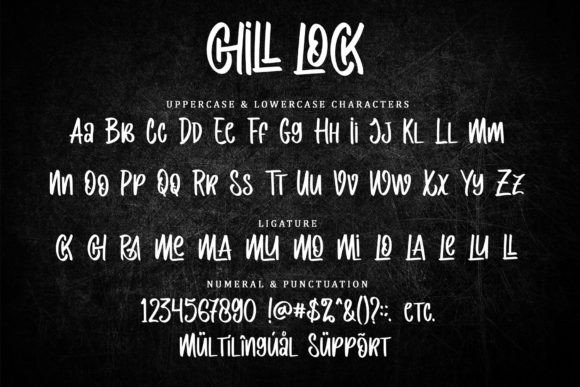 Chill Lock Font - Preview 5