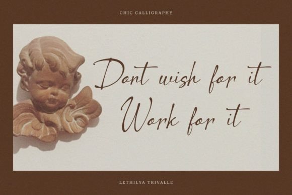 Lethilya Trivalle Font PNG with transparent background - Preview 1