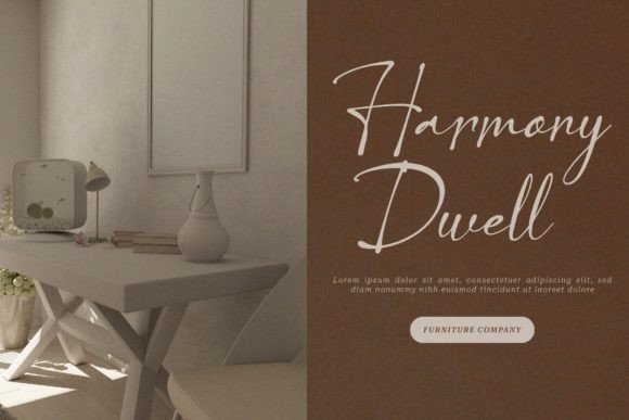 Lethilya Trivalle Font PNG with transparent background - Preview 3
