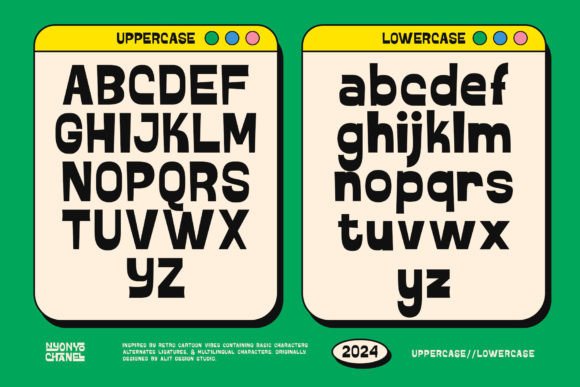 Nyonyo Font PNG with transparent background - Preview 5