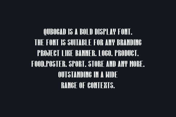 Qubogad Font PNG with transparent background - Preview 4