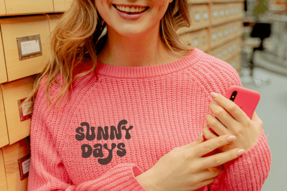 Retro Summer Font PNG with transparent background - Preview 2