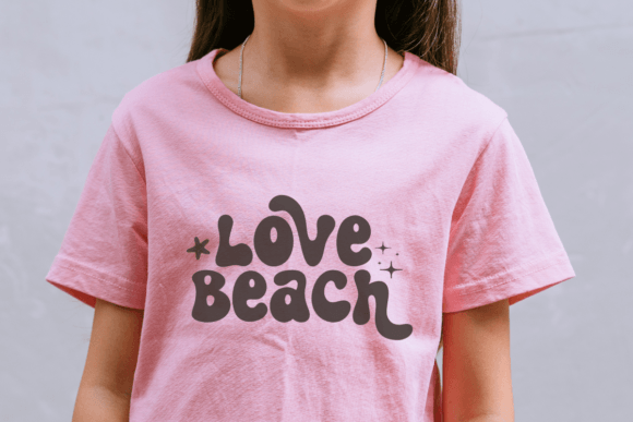 Retro Summer Font PNG with transparent background - Preview 3