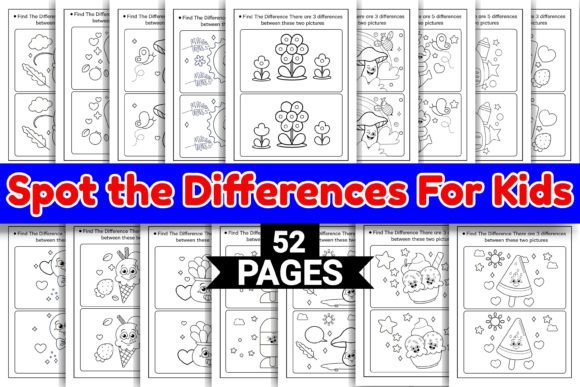 Spot the Differences Book for Kids